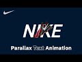 Nike Shoes Parallax Text Outline Effect 🔥🔥🔥