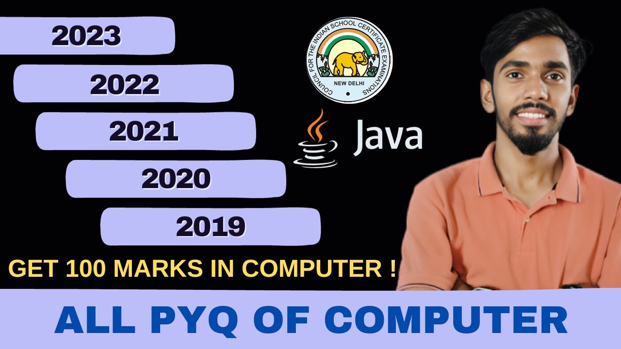 PYQ Of Computer Class 10 ICSE | Java | Previous Years Questions ...