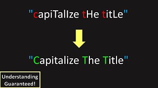 Can You Capitalize Titles With Code? (LeetCode 2129: Capitalize the Title)