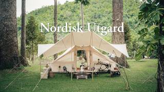 CAMPING | Rain Camp with Nordisk tent | River X Camp | Nordisk Utgard 13.2 | Kari 20