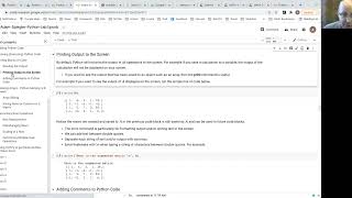 MATH 3191: How to Enter Your Answers for Python Lab 1?