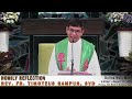 Homily Reflection of Rev. Fr. Timoteus Gampur, SVD