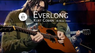 Kurt Cobain - Everlong - AI Music Video & Cover (G11 Studio)
