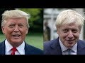 Boris Johnson tells Donald Trump UK favors 'trade peace'