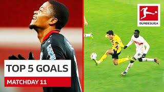 Top 5 Goals • Bailey, Reyna & Co. | Matchday 11 - 2020/21