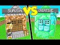 CASA IN CREATIVE contro CASA IN SURVIVAL su MINECRAFT!