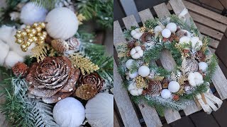 DIY  wreath of the DOOR / Процесс сборки венка на дверь и как я его испортила /  DIY TSVORIC