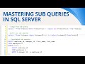 50 Subqueries in sql server