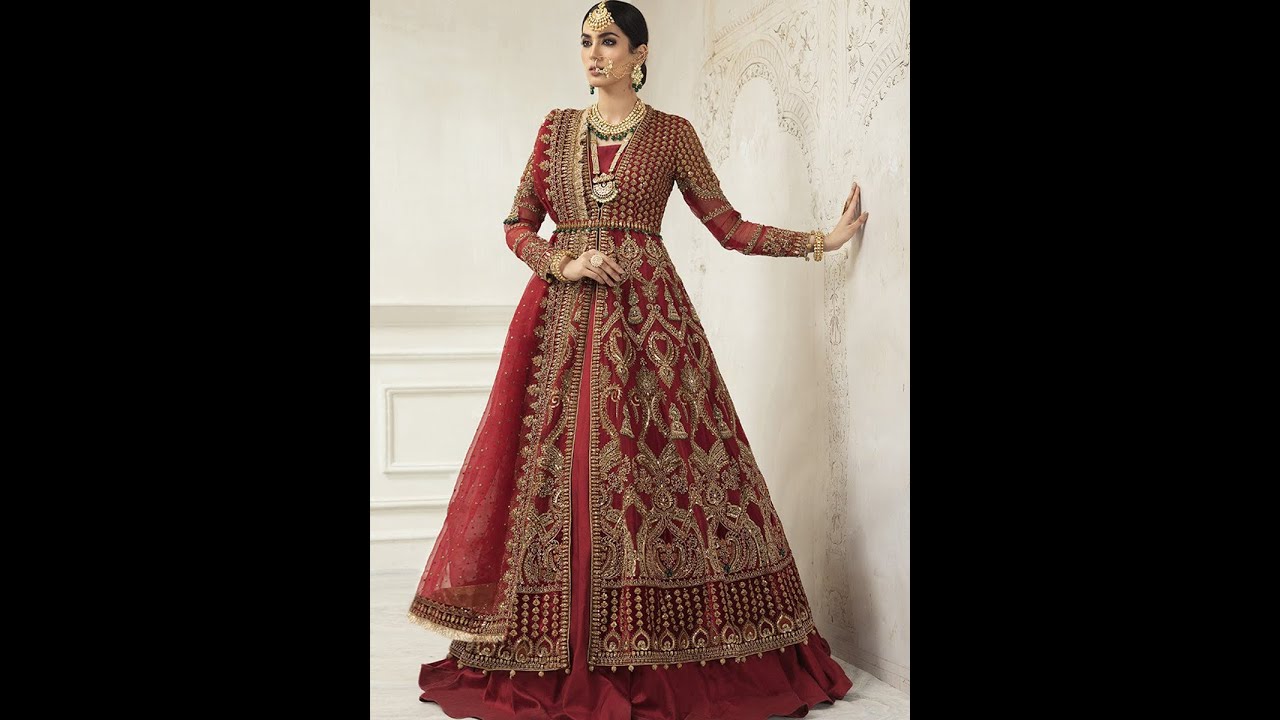 Maria. B. Couture | Red Wine MC-023 | Master Replica | Price Rs 22,500 ...