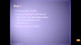 Python Chapter 7 Intro to Sets