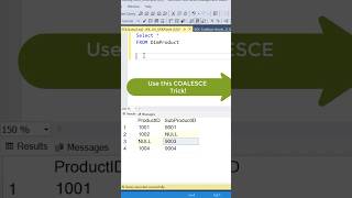 SQL Trick Using COALESCE function #sqltricks #sqltips