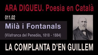 Manuel Milà i Fontanals - La complanta d'en Guillem