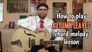 Easy Autumn Leaves Chord Melody Lesson