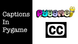 How to set a caption in Pygame! Pygame bascics #2