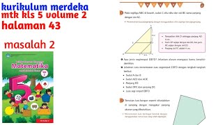 Matematika kelas 5 volume 2 halaman 43 kurikulum merdeka