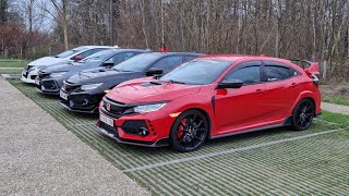 Honda Civic Type R meet 3xFK8 \u0026 FK2