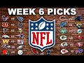 NFL Week 6 Picks