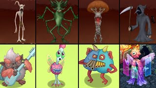 ALL Monsters Fanmade by Raw Zebra vs Plushyplushmsm | My Singing Monsters