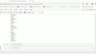 Print | keywords| comments| Indentation error in Python