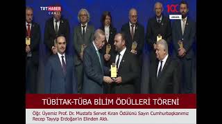 Öğretim Üyemizin de Ödül Aldığı 100. Yıl TÜBİTAK ve TÜBA Bilim Ödülleri Sahiplerini Buldu