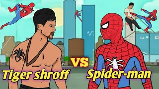 Tiger Shroff VS Spider-man ( part -1 ) 2D animation  || NikoLandNB