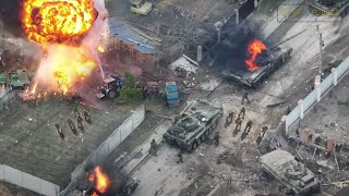 Brutal Attack!! Ukrainian Troops Destroy Russian Tanks in Swedish AT4 Rocket Launch Fire