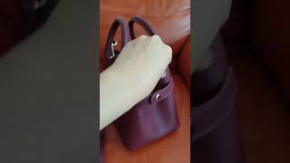 Aigner Mini Tote Maroon Review