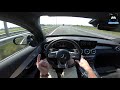 new mercedes amg c43 review pov test drive on autobahn u0026 road by autotopnl