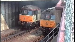 Dover Train Ferry 33207 and 33211 at Dover Western Docks 27/05/1992