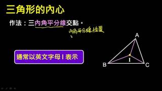 【觀念】三角形的內心