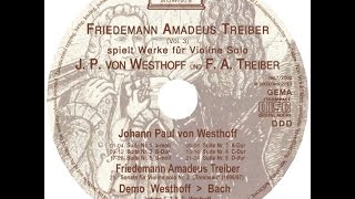 Westhoff Suite Nr  6 D Dur (Friedemann Treiber)