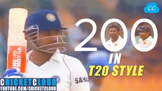 Sehwag 200 in T20 Style | India vs Sri Lanka 2008 !!