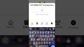 SEED Verify Code | #13 SEED NFT Introduction | SEED'S New Video Code | Seed Code | Seed Video Code