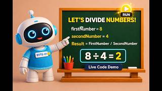 Division in Python for Kids | Live Coding Demo 🤖🐍