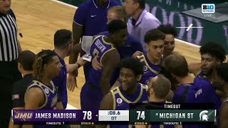 James Madison UPSETS #4 Michigan State | 2023 College Basketball