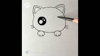 How Draw Cute Kawai Cat | Kawai Drawing|