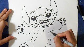 Dibujo A Lápiz Stitch A Grafito Steemit