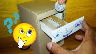 How to Make a Piggy Bank With magic Drawer - DIY Piggy bank for Kids