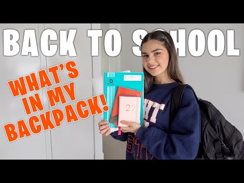 Back To School What S In My Backpack Youtube