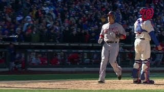 Span's liner knocks home the tying run