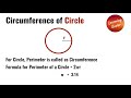 perimeter of a 2d geometric shape mathematics formula circumference circle triangle