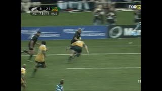 Jonah Lomu try assist vs Australia 2001