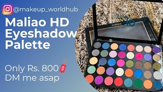 Maliao HD professional eyeshadow palette || review