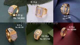 Men Gold Ring Design with Weight and Price