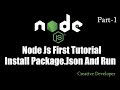 How to install package.json in node js || Node js - 1 (creative developer)