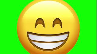 Green Screen Emoji - Pantalla Verde Emoji Beaming Face - Cara radiante