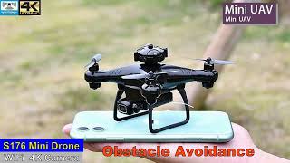 S176 Obstacle Avoidance 4K Low Budget Mini Drone – Just Released !