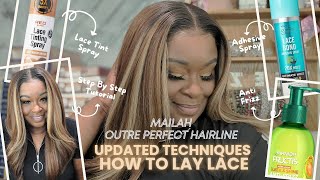 MAILAH/UPDATED TECHNIQUES ON HOW TO LAY LACE/OUTRE PERFECT HAIRLINE 13×6 SYNTHETIC LACE FRONTAL WIG