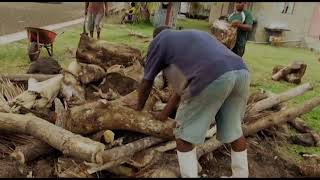 Pit Preparation (Traditional fire walking in Fiji)