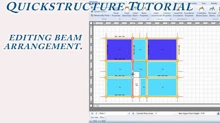 Quickstructure Tutorials; Editing Beam Arrangement